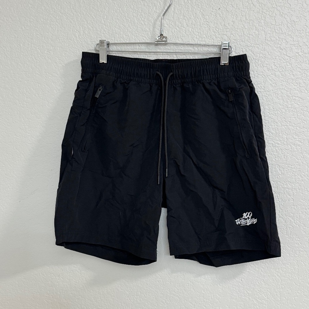 100 Thieves Men’s Foundation Nylon Shorts in Black
